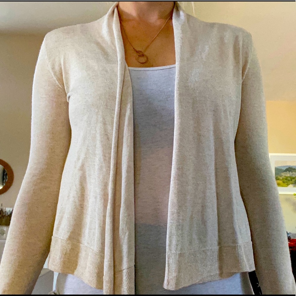 Gold Banana Republic cardigan